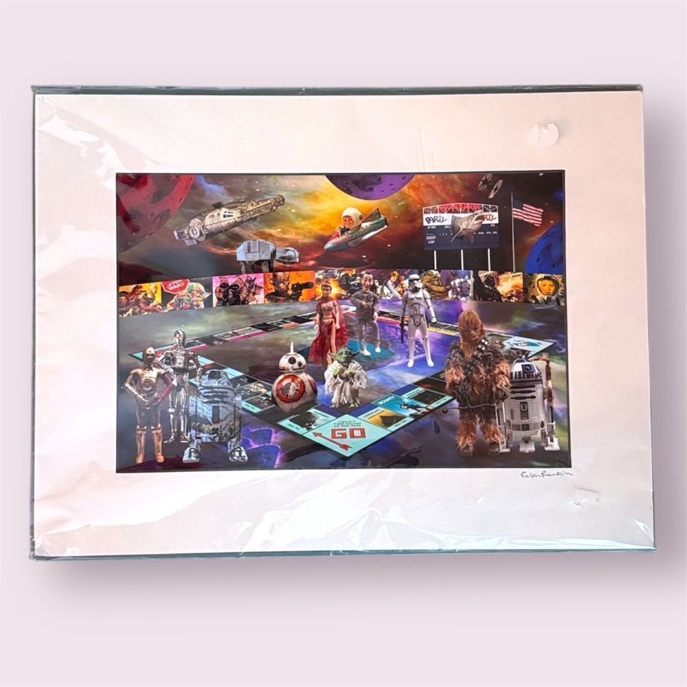 RALPH RANKIN Surrealist Digital Star Wars Theme Signed Art